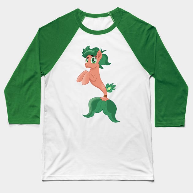 Timber Spruce seapony Baseball T-Shirt by CloudyGlow